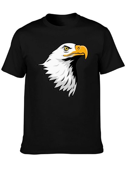 Eagle Graphic Tee - Mens Black Cotton T-Shirt