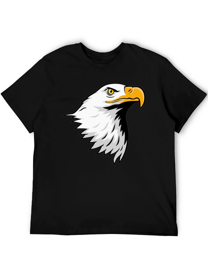 Eagle Graphic Tee - Mens Black Cotton T-Shirt
