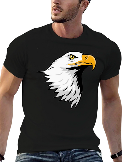 Eagle Graphic Tee - Mens Black Cotton T-Shirt
