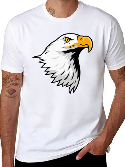 Eagle Graphic Tee - Mens Black Cotton T-Shirt