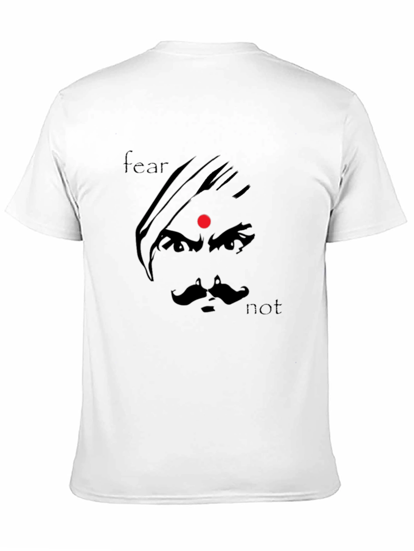Fear Not Graphic Tee - Black Cotton Blend Shirt