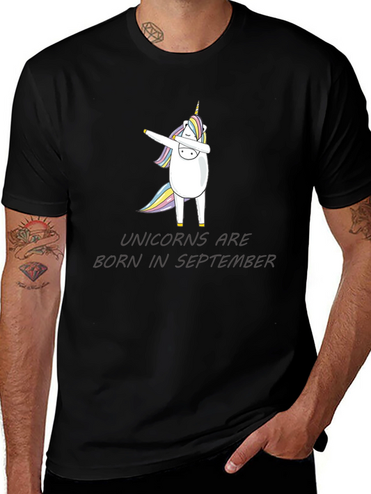 Unicorns Born in September Dab T-Shirt