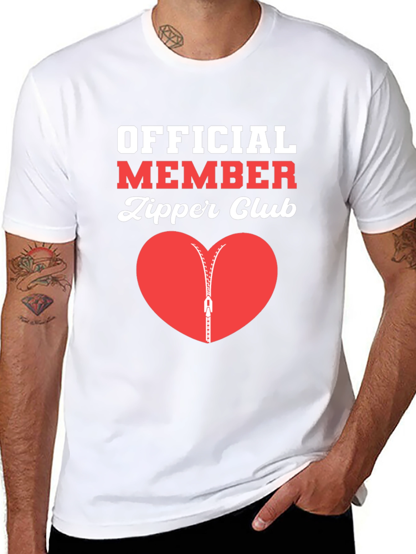 Official Member Zipper Club T-Shirt