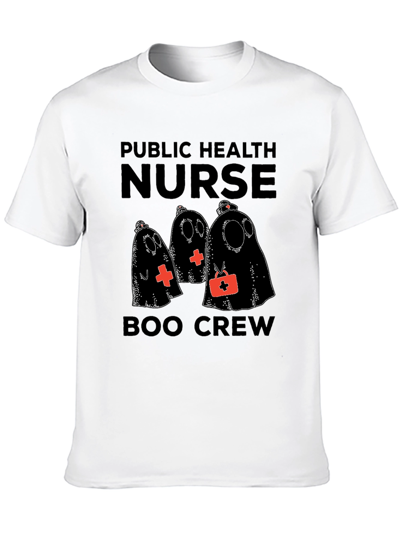 Public Health Nurse Boo Crew Halloween T-Shirt