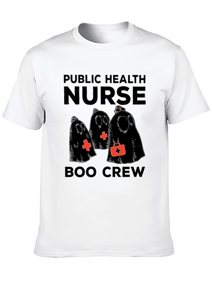 Public Health Nurse Boo Crew Halloween T-Shirt