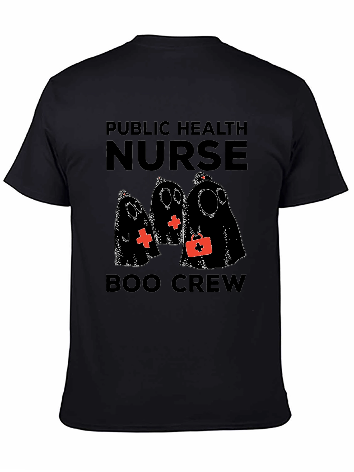 Public Health Nurse Boo Crew Halloween T-Shirt
