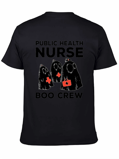 Public Health Nurse Boo Crew Halloween T-Shirt