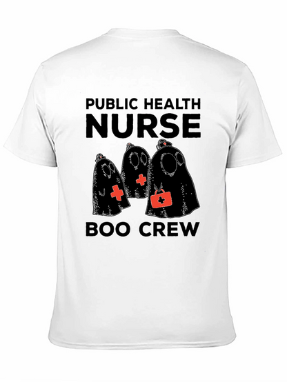 Public Health Nurse Boo Crew Halloween T-Shirt