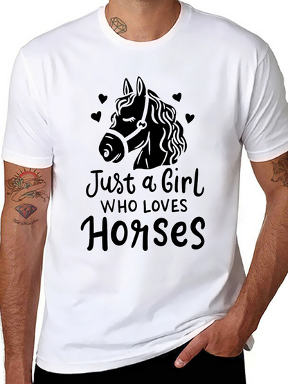 Just a Girl Who Loves Horses T-Shirt