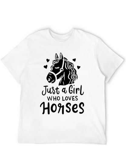 Just a Girl Who Loves Horses T-Shirt