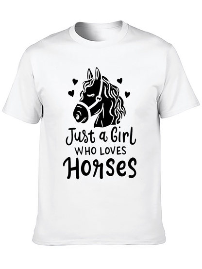Just a Girl Who Loves Horses T-Shirt