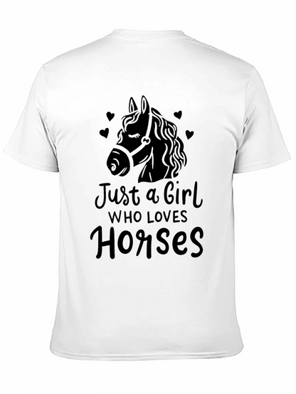 Just a Girl Who Loves Horses T-Shirt