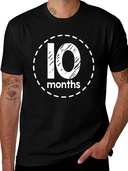 Baby Milestone T-Shirt - 10 Months Design