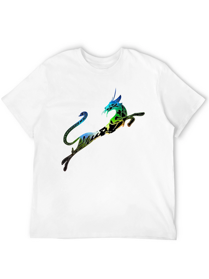 Unique Dragon Graphic Print Tee