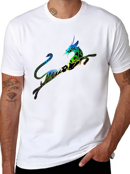 Unique Dragon Graphic Print Tee