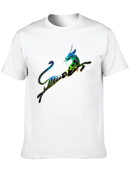 Unique Dragon Graphic Print Tee
