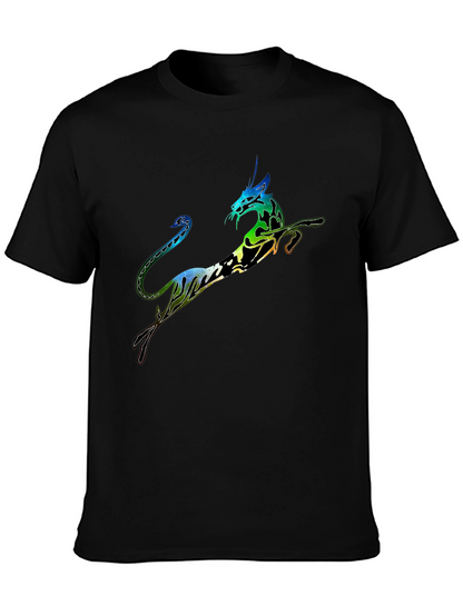 Unique Dragon Graphic Print Tee