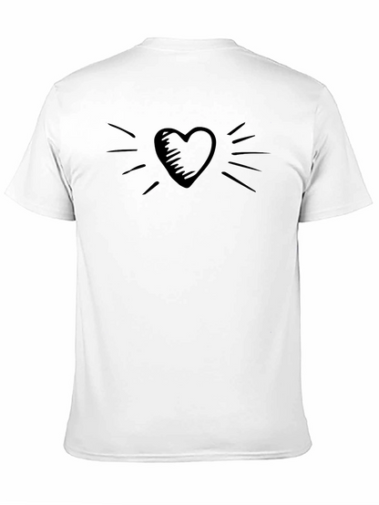 Heart Graphic T-Shirt - Stylish Casual Wear