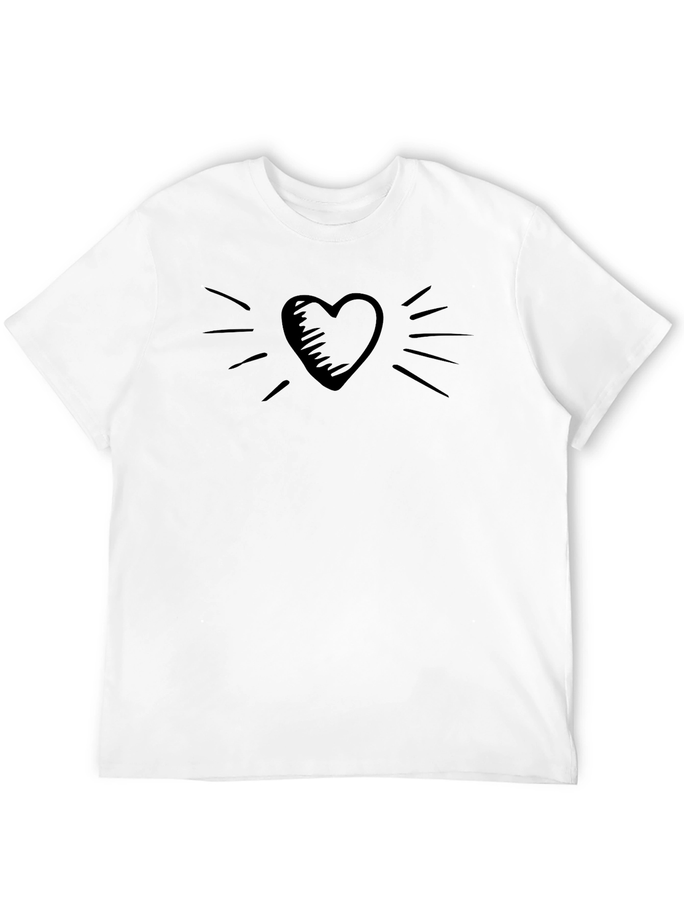 Heart Graphic T-Shirt - Stylish Casual Wear
