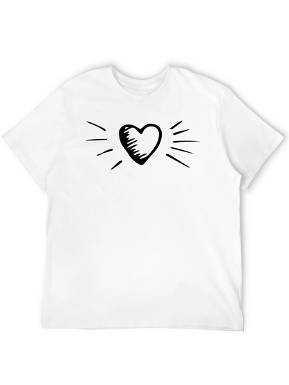 Heart Graphic T-Shirt - Stylish Casual Wear