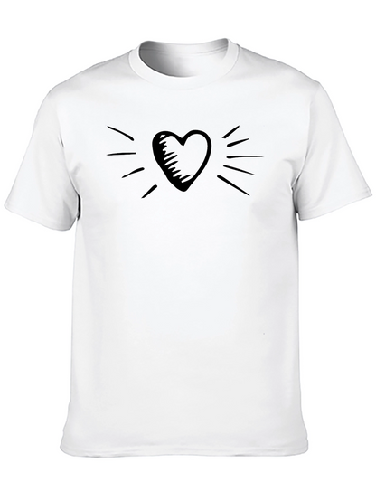 Heart Graphic T-Shirt - Stylish Casual Wear