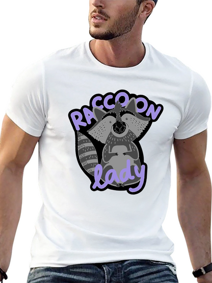 Raccoon Lady Graphic T-Shirt - Cute & Comfy