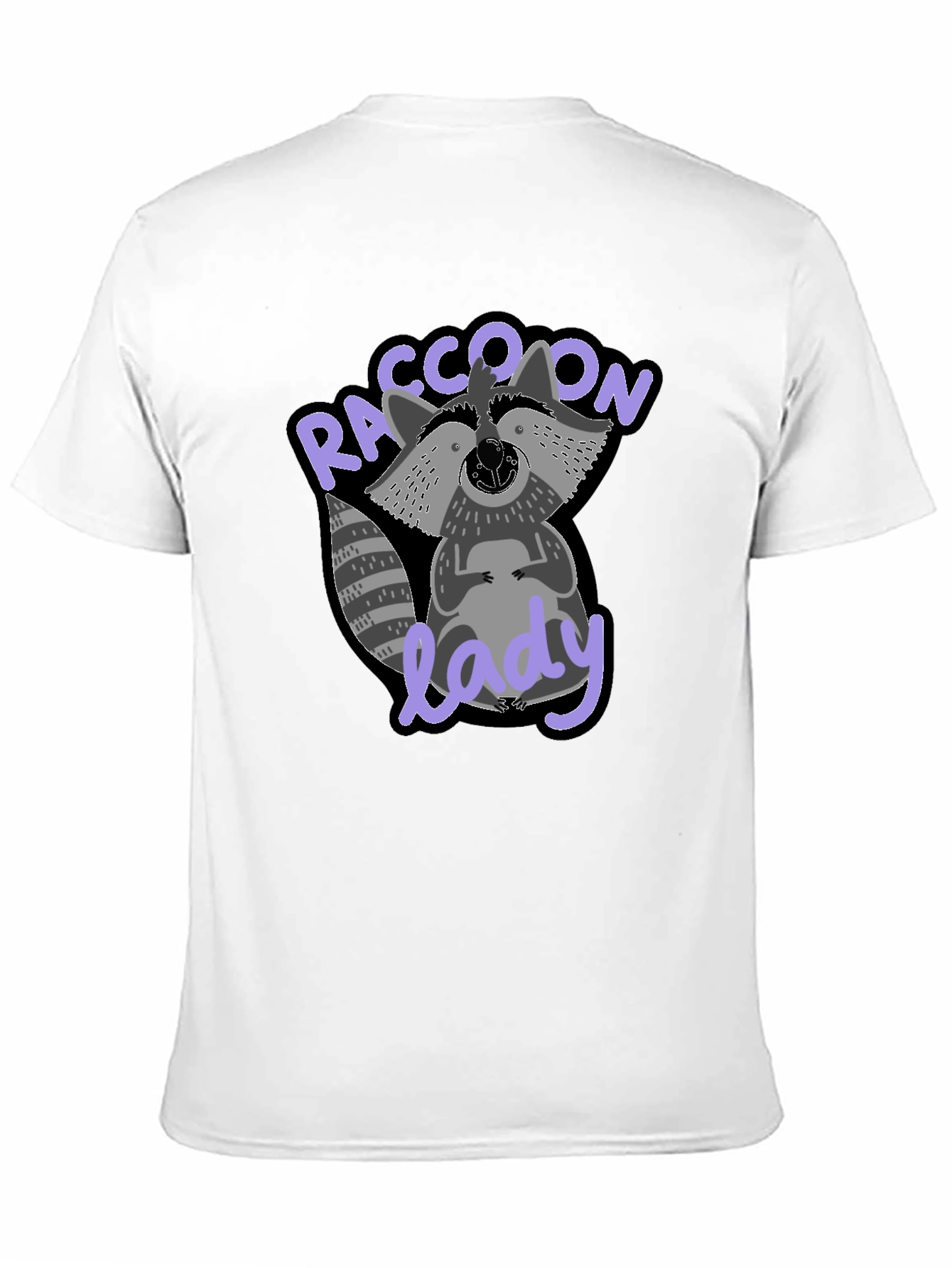 Raccoon Lady Graphic T-Shirt - Cute & Comfy