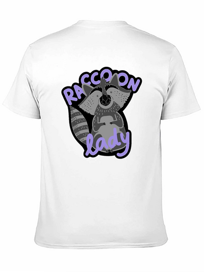 Raccoon Lady Graphic T-Shirt - Cute & Comfy