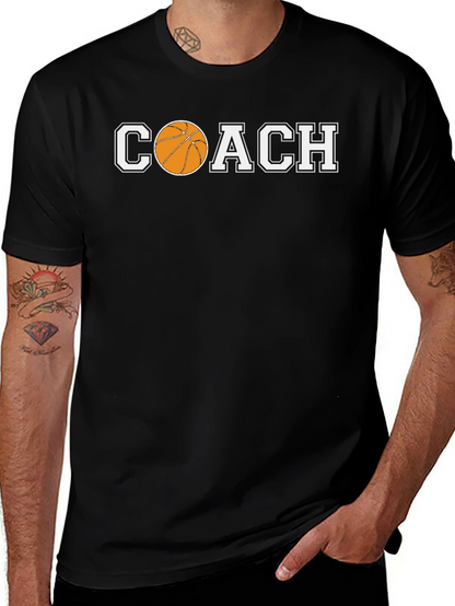 Basketball Coach Graphic Tee - Sporty Style