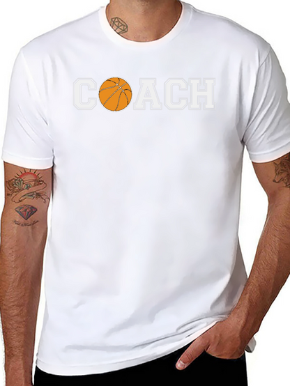Basketball Coach Graphic Tee - Sporty Style