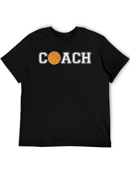 Basketball Coach Graphic Tee - Sporty Style