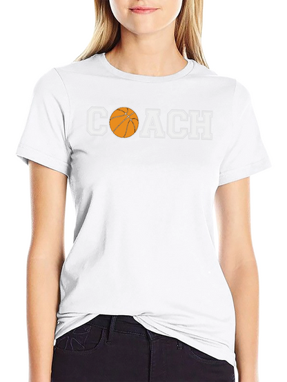Basketball Coach Graphic Tee - Sporty Style