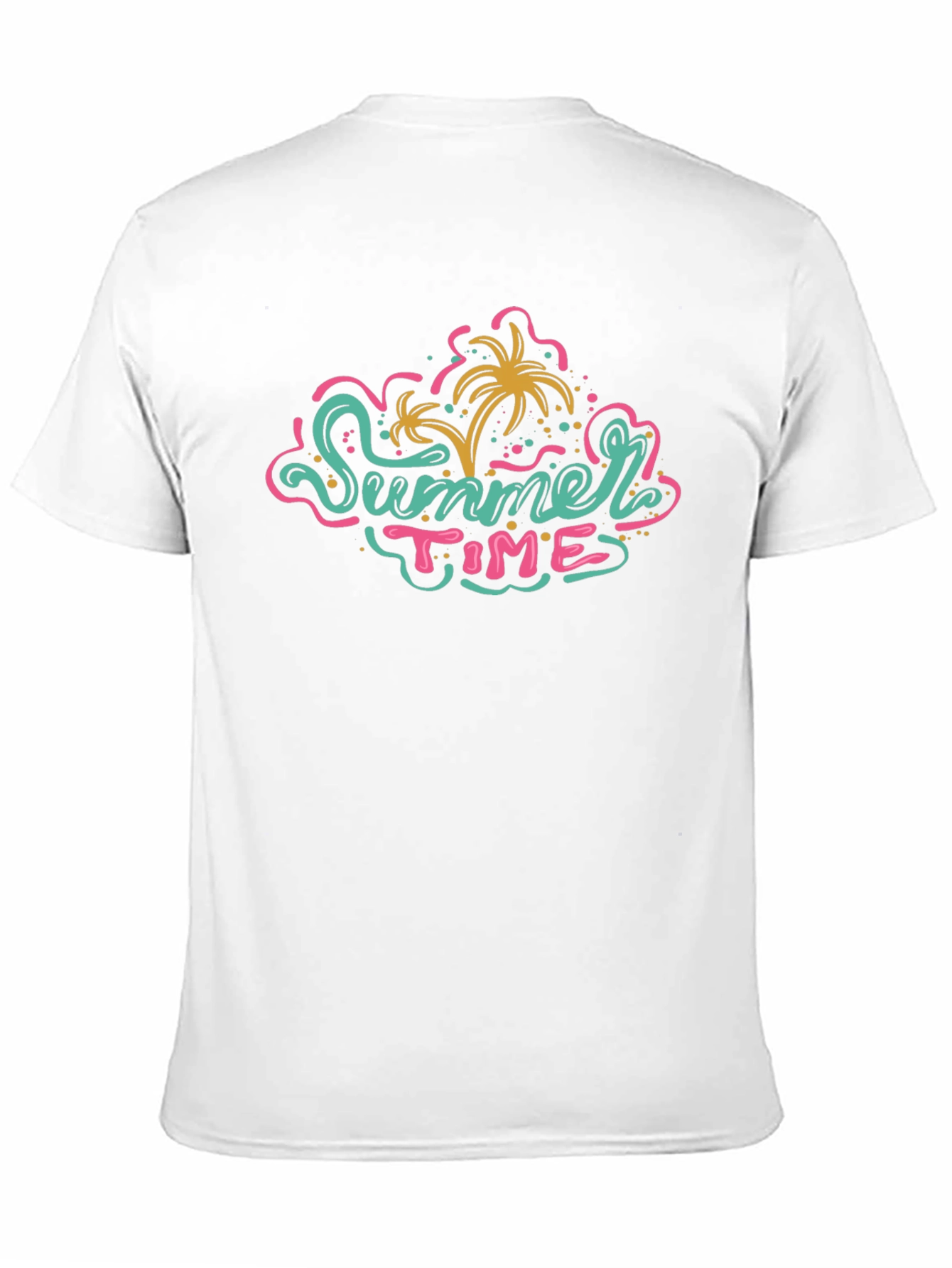 Summer Time Graphic Tee - Black Casual T-Shirt