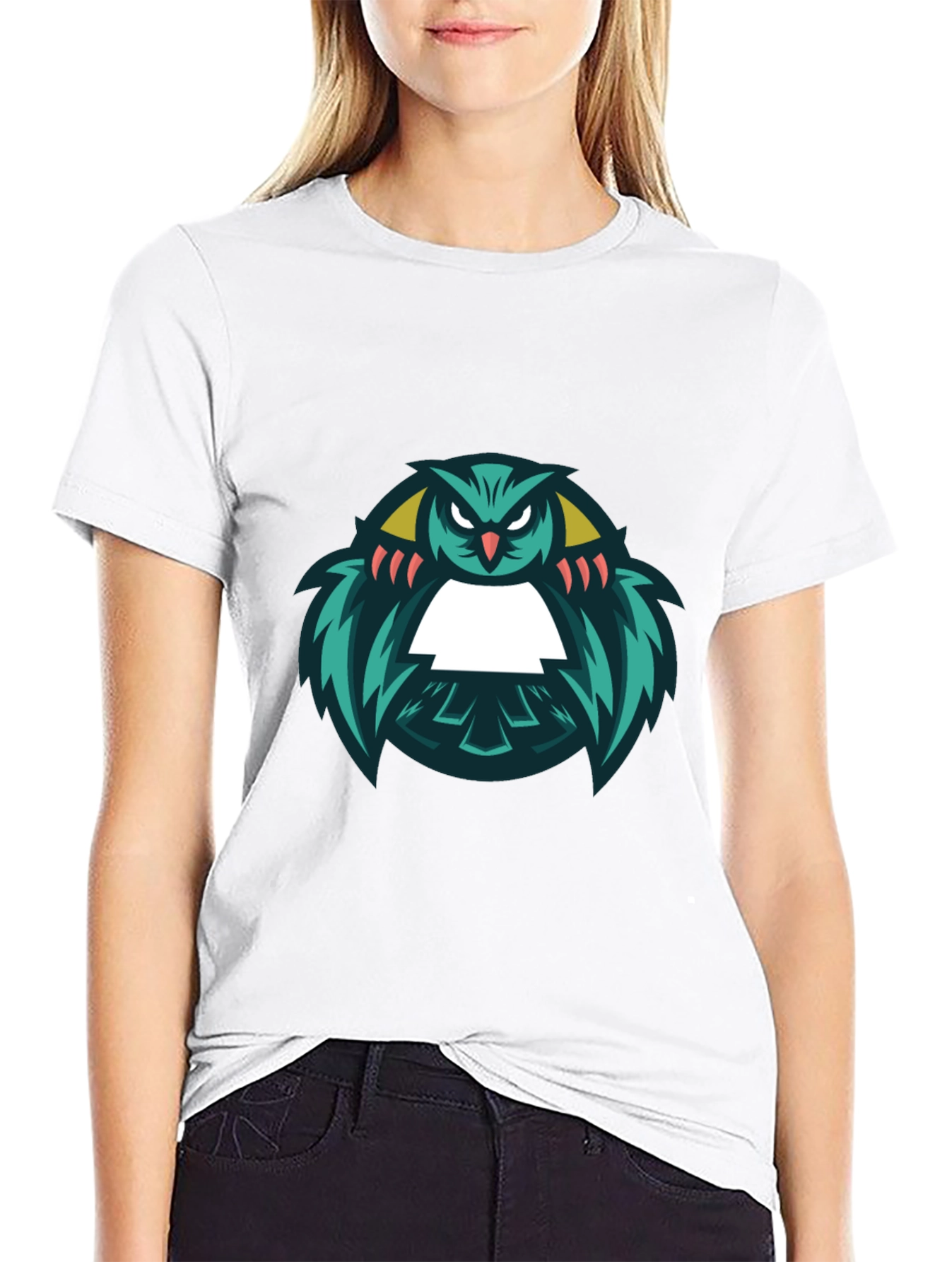 Cool Owl Graphic Black T-Shirt