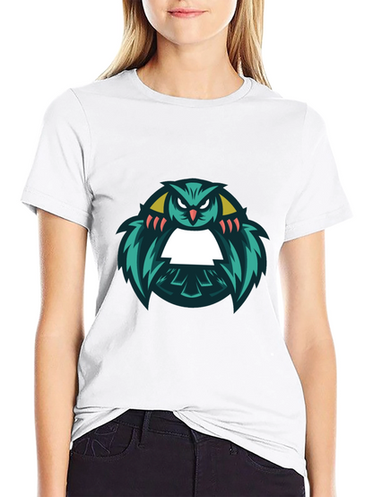 Cool Owl Graphic Black T-Shirt