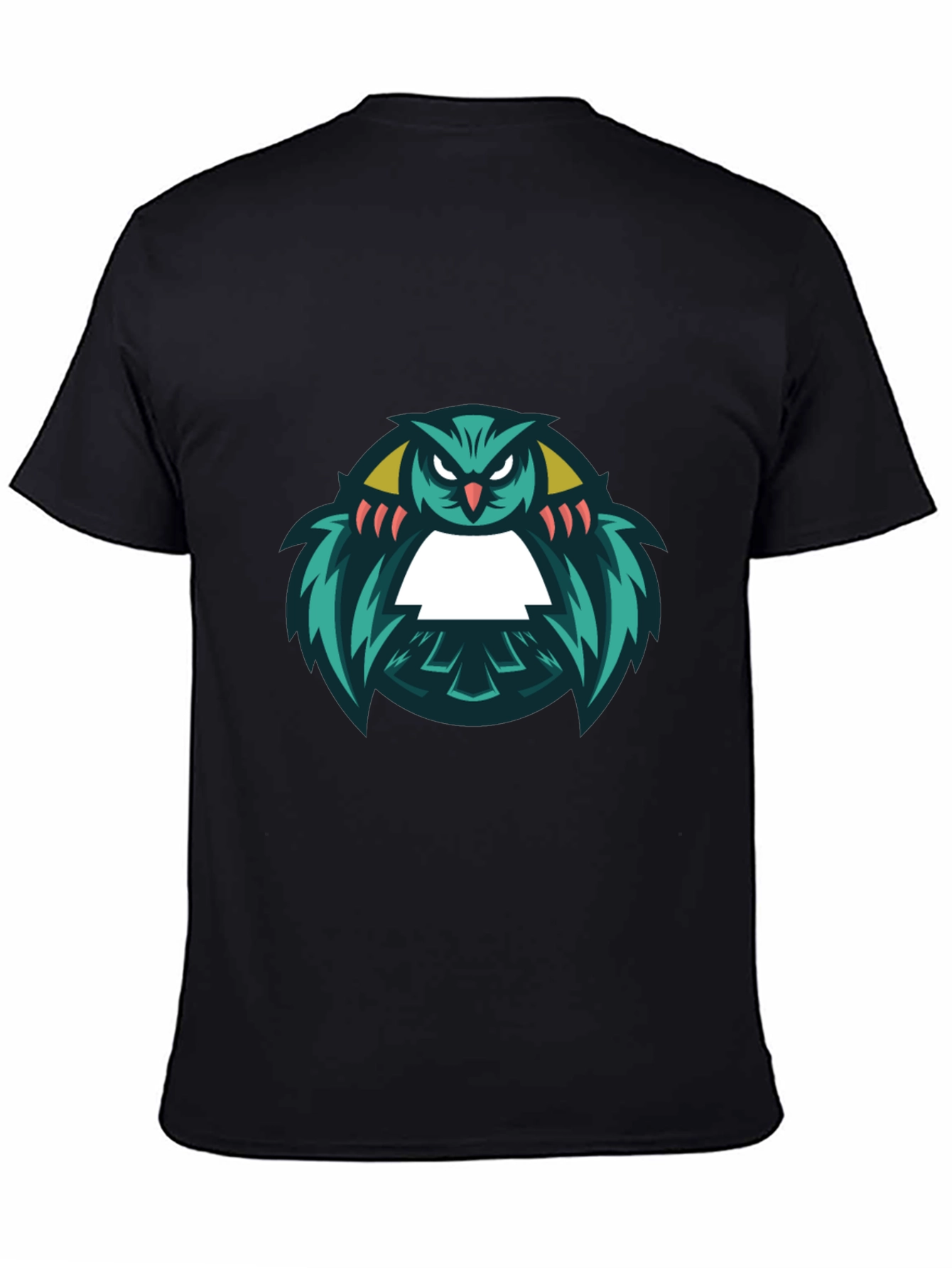 Cool Owl Graphic Black T-Shirt