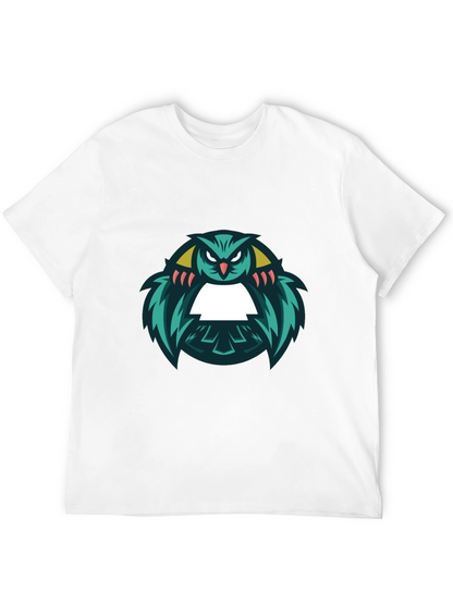 Cool Owl Graphic Black T-Shirt