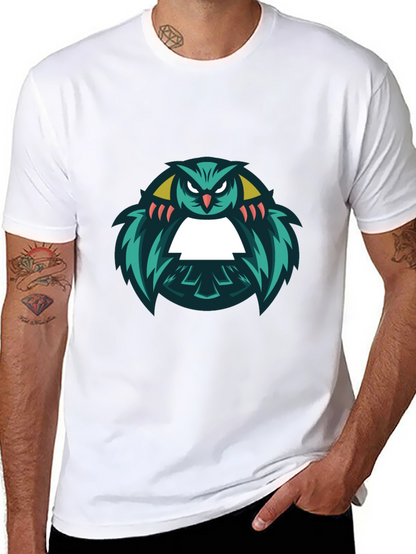 Cool Owl Graphic Black T-Shirt