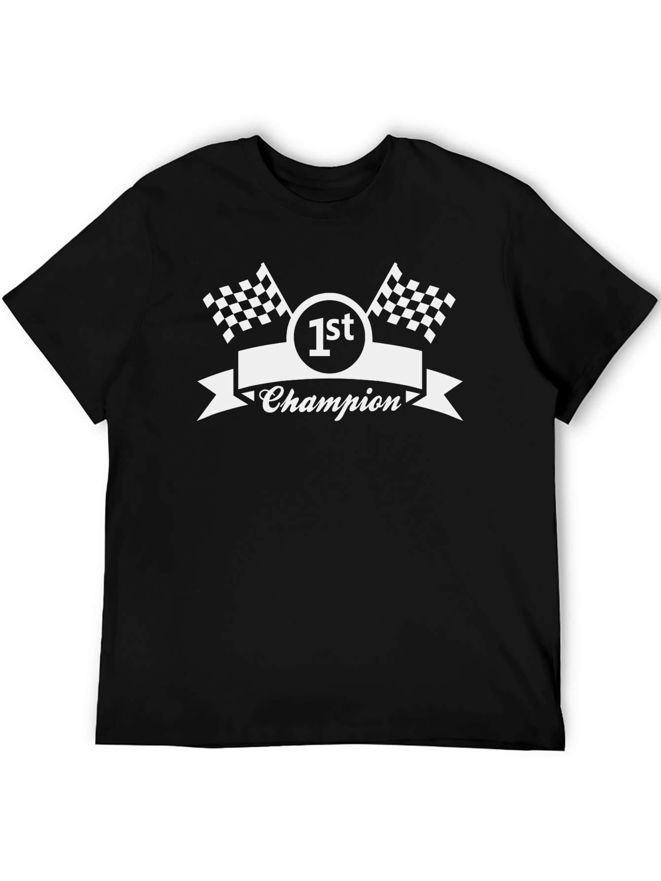 1st Champion Racing T-Shirt - Black Graphic Tee
