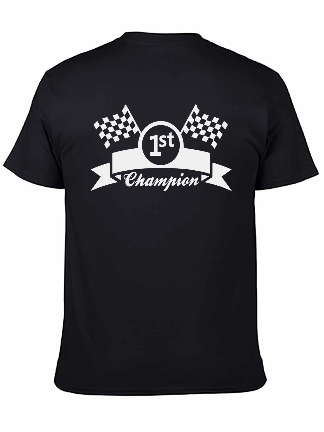 1st Champion Racing T-Shirt - Black Graphic Tee