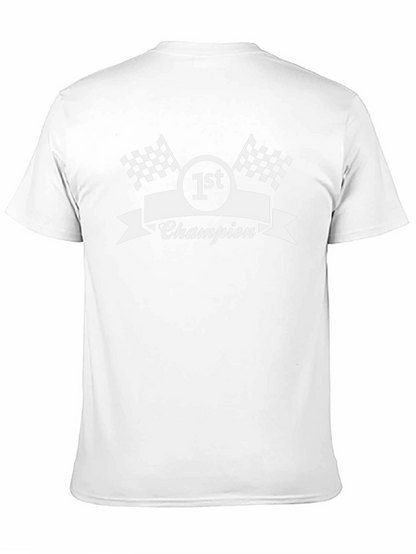 1st Champion Racing T-Shirt - Black Graphic Tee