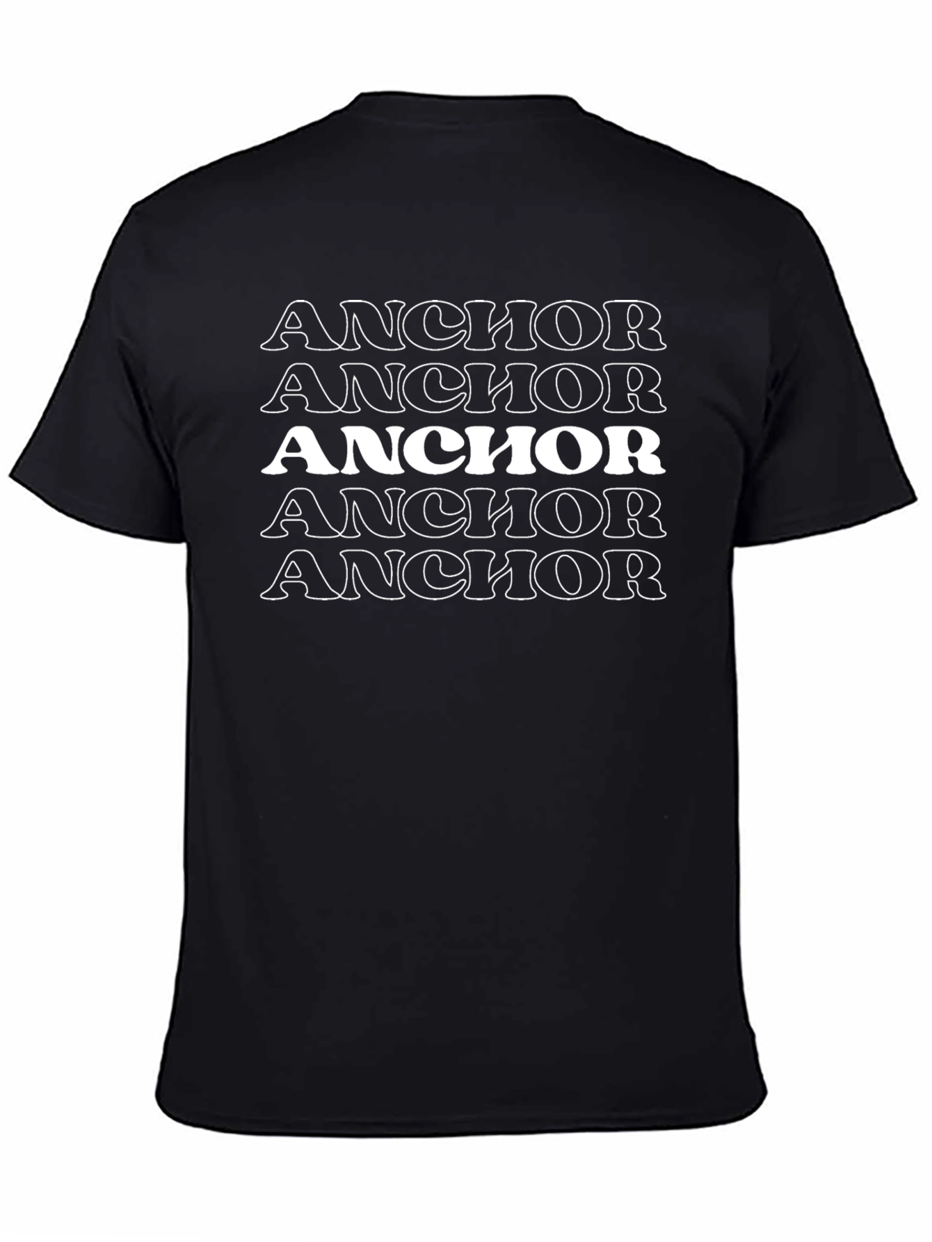 Anchor Graphic Tee - Stylish Black T-Shirt