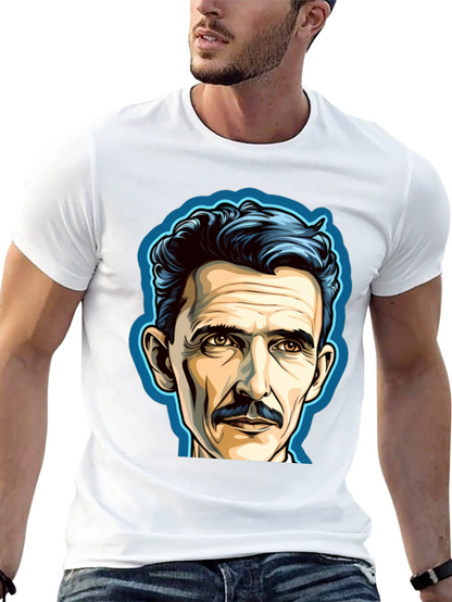 Nikola Tesla Portrait Graphic T-Shirt