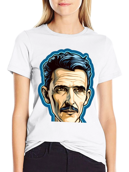 Nikola Tesla Portrait Graphic T-Shirt