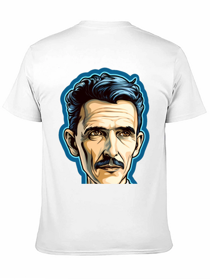 Nikola Tesla Portrait Graphic T-Shirt