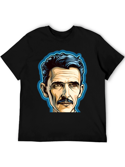 Nikola Tesla Portrait Graphic T-Shirt