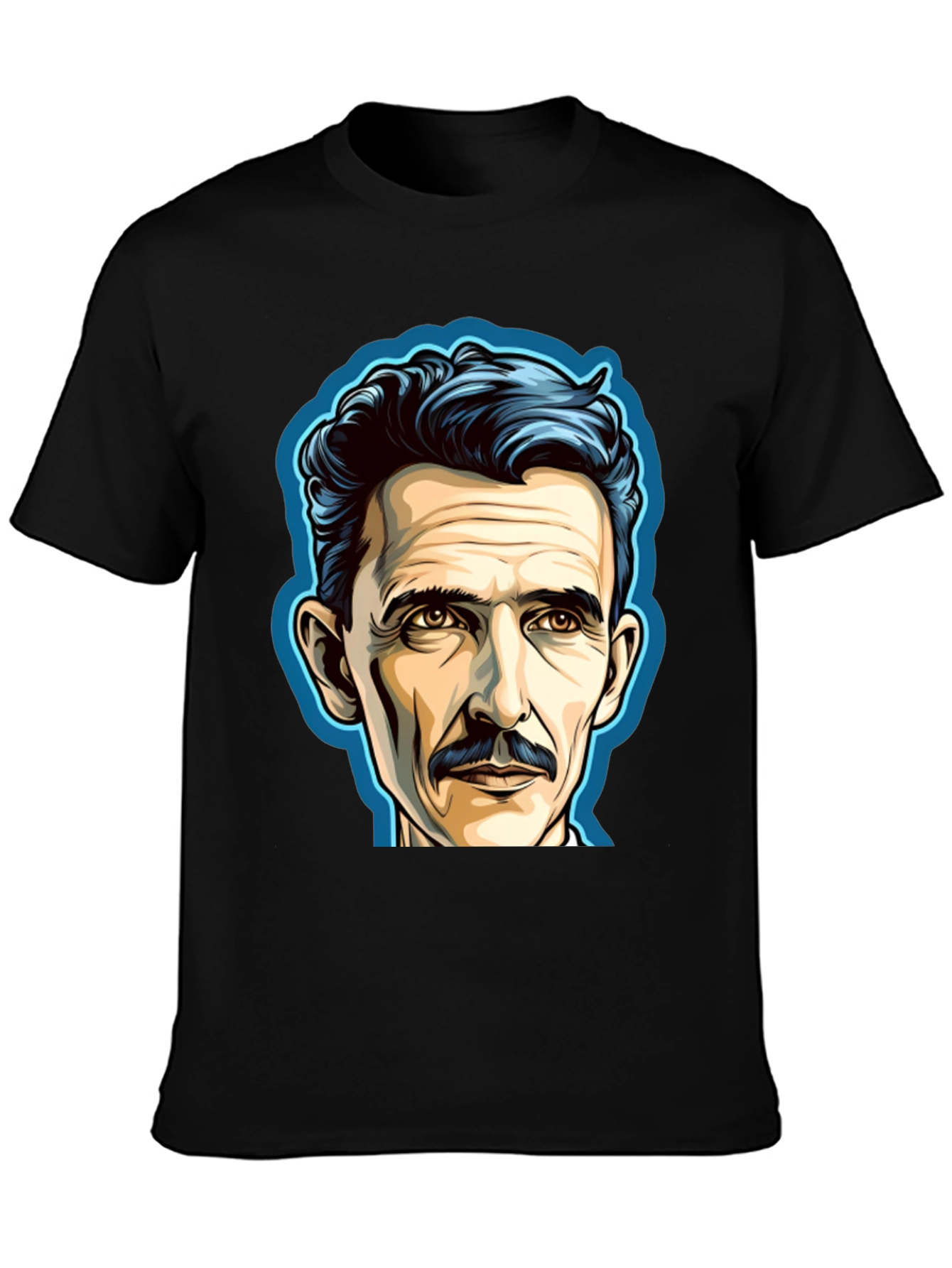 Nikola Tesla Portrait Graphic T-Shirt