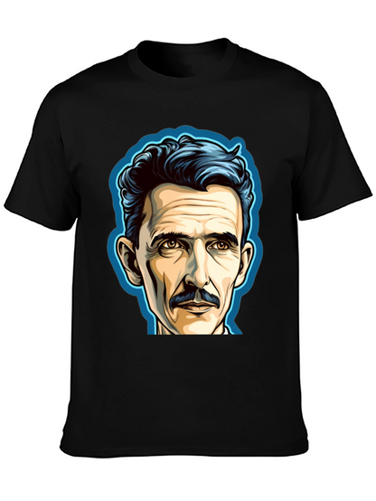 Nikola Tesla Portrait Graphic T-Shirt