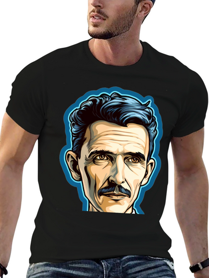 Nikola Tesla Portrait Graphic T-Shirt