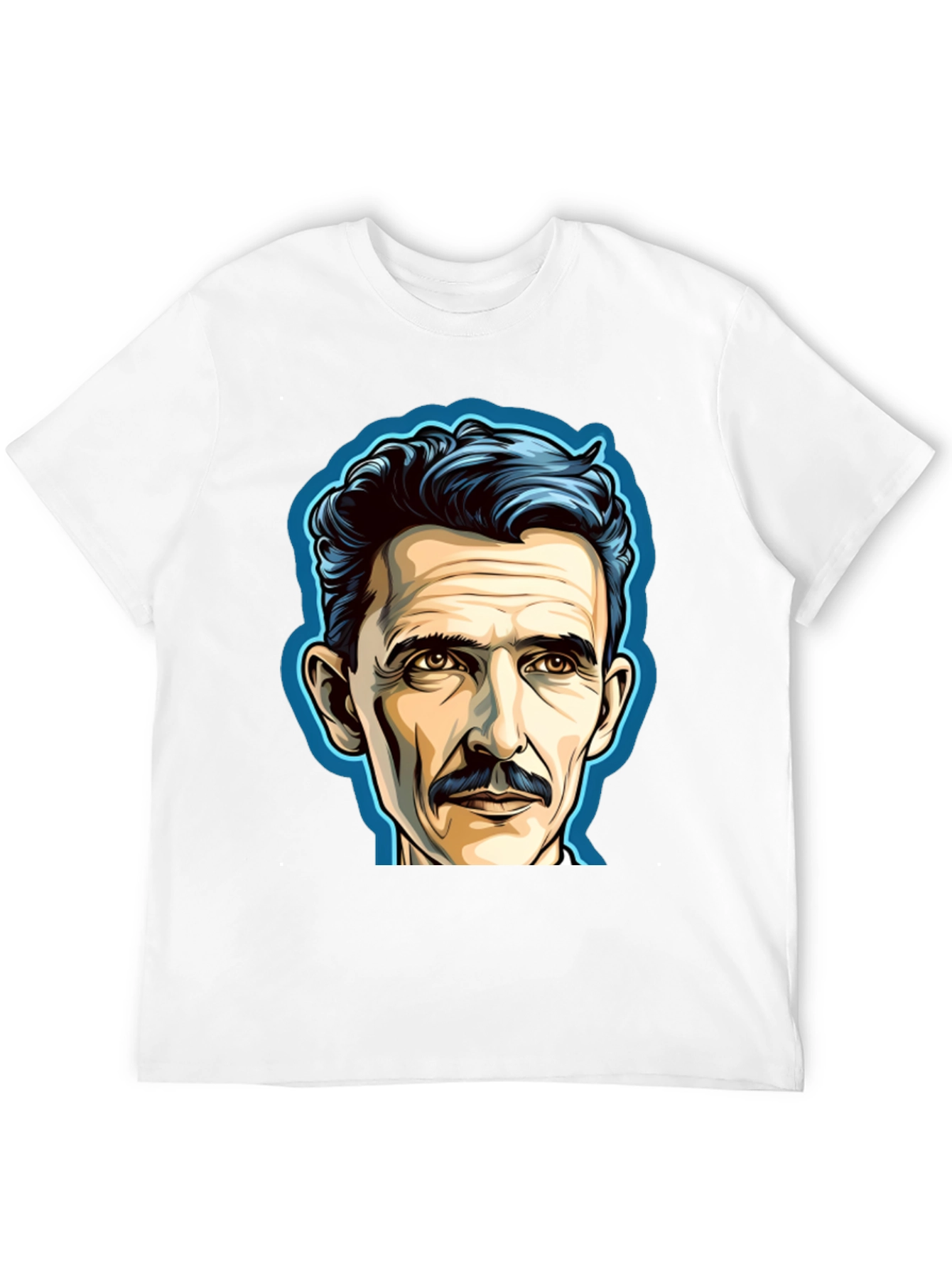 Nikola Tesla Portrait Graphic T-Shirt
